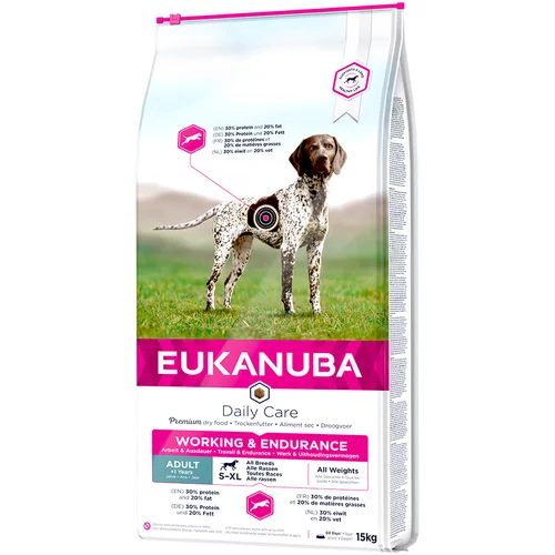 Eukanuba Daily Care Working & Endurance Adult Dog - Varčno pakiranje: 2 x 15 kg
