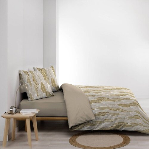 Douceur d int&amp;eacute;rieur Oker rumena podalj&amp;scaron;ana posteljnina za zakonsko posteljo iz mikrovlaken 240x220 cm Kim &amp;ndash; Slike
