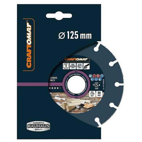 CRAFTOMAT Rezalna plo&amp;scaron;ča Carbide Multi (Trda kovina, Premer diska: 125 mm) Slike