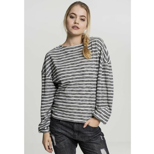 Urban Classics ladies oversize stripe pullover black/white Slike