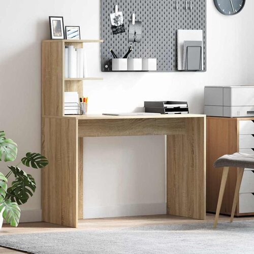  Stol s policom sonoma hrast 102 x 50 x 124 cm Konstruirano drvo Cijene