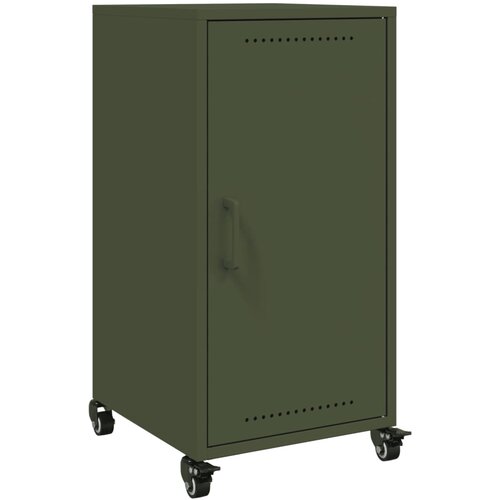 Maison Chic Komoda - Predalnik olivno zelena 36x39x72 cm jeklo, (21715698) Slike