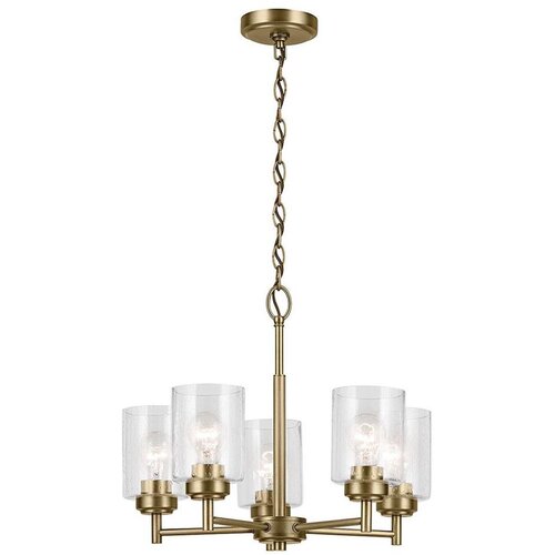  Kichler KL-WINSLOW5-NBR - Luster na lancu WINSLOW 5xE27/60W/230V mesing Cene