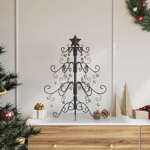  Metalna božićna jelka Crna 61 cm Čelik s prahom Cijene