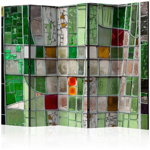 Artgeist Paravan Emerald Stained Glass I, 5-Delni, Akustičen Cene