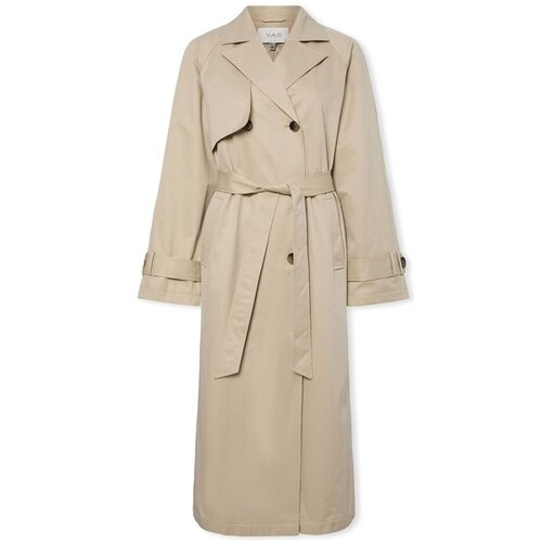 Y.a.s Plašči YAS Plena Pleated Jacket - Brown Rice Bež Cene
