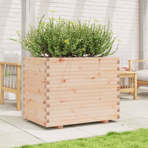  Vrtna sadilica 90x60x72,5 cm od masivne borovine Slike