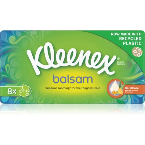 Kleenex Balsam BalmCare papirnati robčki 8x9 kos