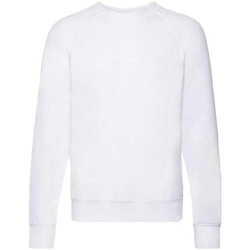 Fruit Of The Loom Biała bluza męska Lightweight Raglan Sweat Cijene