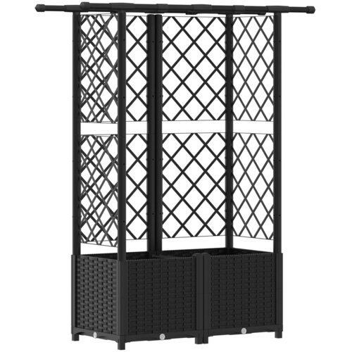 VidaXL Povi&amp;scaron;eni krevet s mrežom i krovom Crna 124 5 x 40 x 136 cm PP - Crna 124 5 x 40 x 138 cm s ravnim krovom (2 bočna mreža) Slike