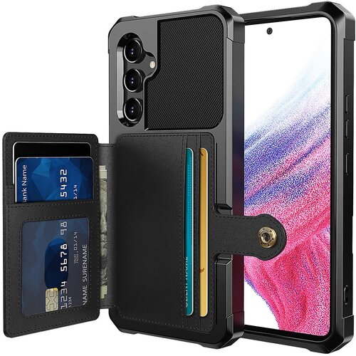 INORCO ZM03 za Samsung Galaxy A34 5G etui s stojalom iz PU usnja, prevlečen s TPU telefonom z držalom za kartice, (22035257) Cene