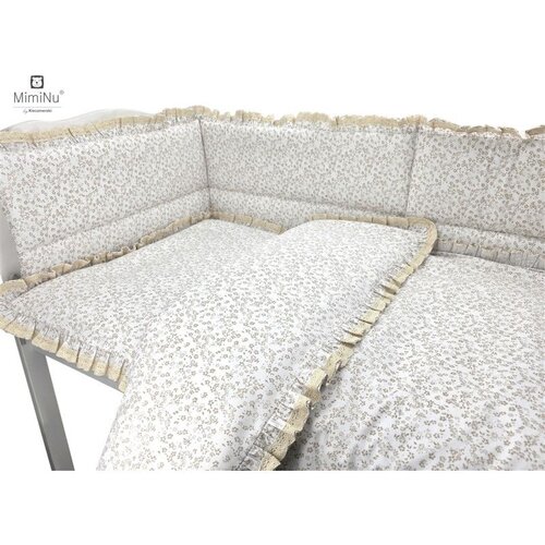 MimiNu Premium posteljina za dječji krevetić 5-dijelni set - Bloom Lace Cijene