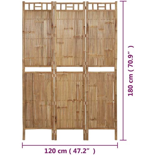  pregrada s 3 panela od bambusa 120 x 180 cm Slike