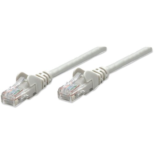 Intellinet 340427 RJ45 mrežni kabel, Patch kabel cat 6 U/UTP 0.50 m siva 1 St. Cene