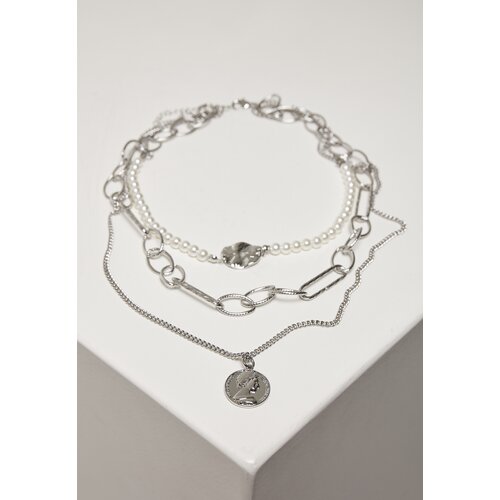 Urban Classics Ocean Layering Necklace Silver One Size Cene