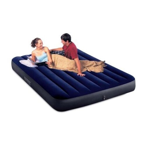 Intex napihljiva postelja classic downy blue dura-beam - full Cene