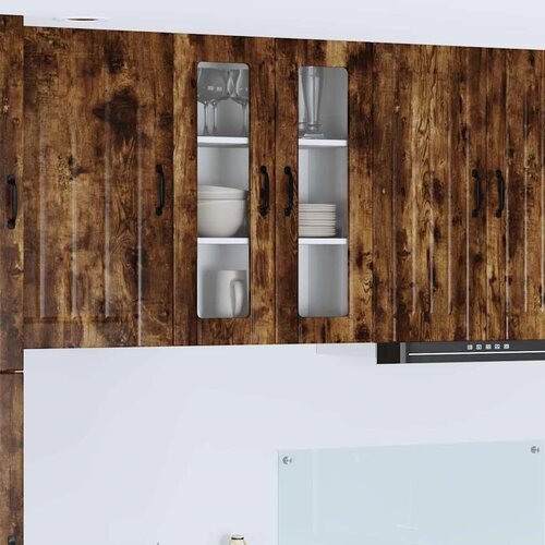 VidaXL zidni kuhinjski ormarić zidne dimljeni hrast 60 x 31 x 80 cm Slike