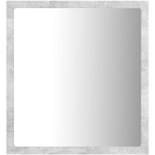  LED kupaonsko ogledalo siva boja betona 40x8,5x37 cm akrilno Slike