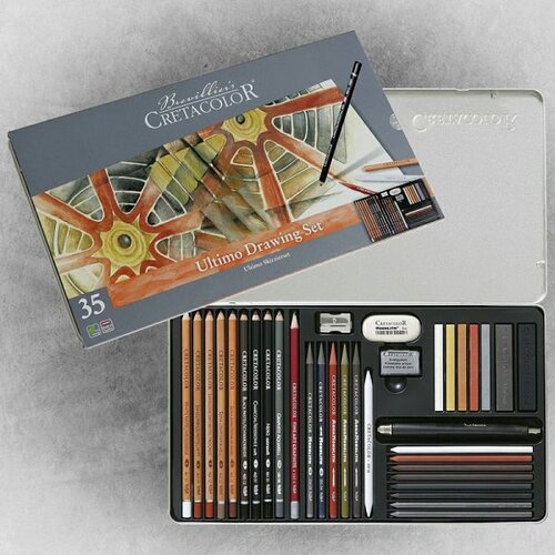  Umjetnički set Cretacolor ULTIMO Art Set - tin box, 36 pcs. Cene