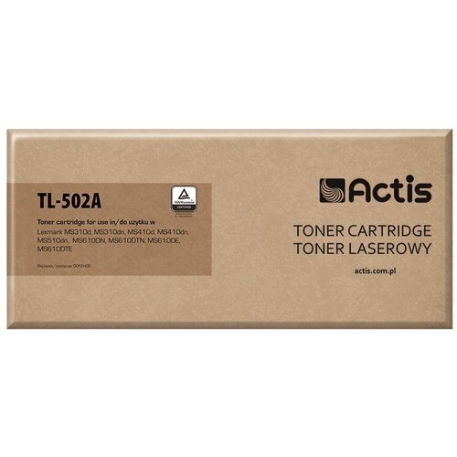 Actis TL-502A toner (replacement for Lexmark 50F2H00; Standard; 5000 pages; black) Slike