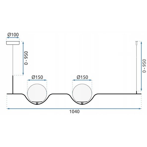 Toolight viseća svjetiljka APP981-2CP Slike