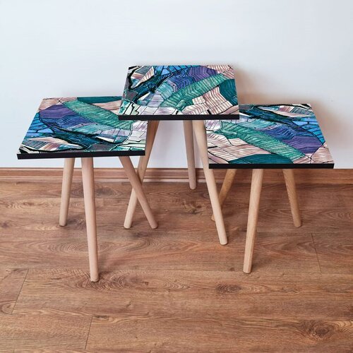 Hanah home set klub stočića 3Shp115, 3 komada, Šarena Cene