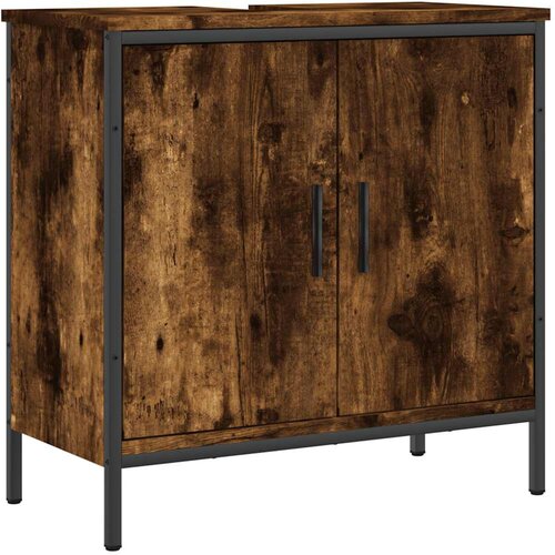 Maison Chic Omarica za umivalnik - Umivalniška omarica dimljeni hrast 60x30x60 cm inženirski les, (21759013) Cene