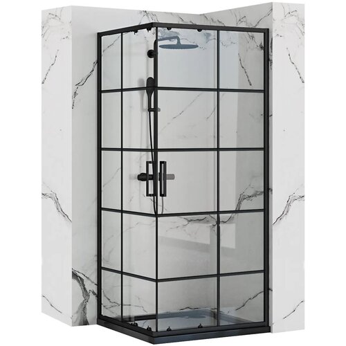 Rea Concept Black 80x80 Tuš kabina Cene