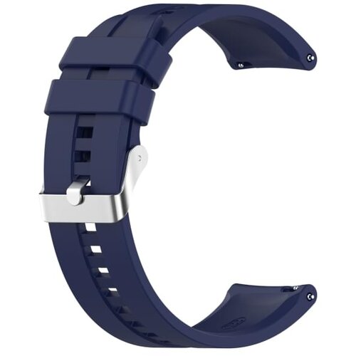  Silikonski remen za pametni sat &amp;quot;classic&amp;quot; navy plavi 20mm Slike