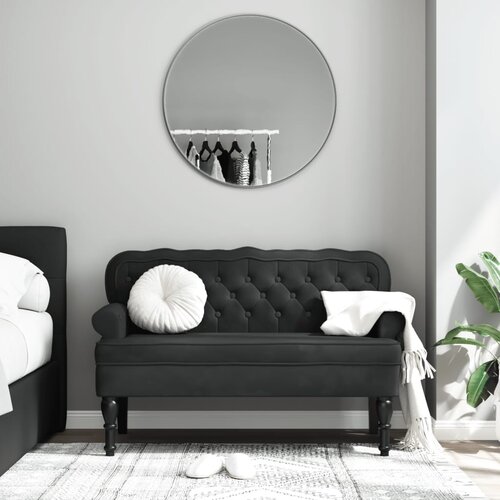 vidaXL Klupa s naslonom crna 119 5 x 64 5 x 75 cm baršunasta Cijene