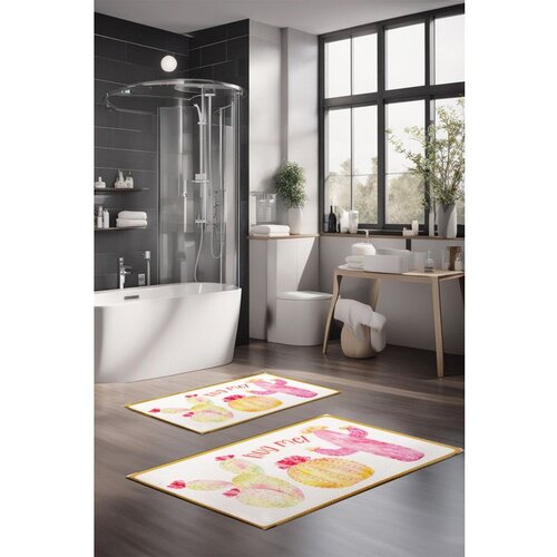 CT-5280 multicolor bathmat set (2 pieces) Cene