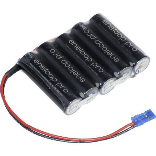 Panasonic eneloop Pro Reihe F1x5 Graupner akumulatorski paket 5x Mignon (AA) kabel, vtikač NiMH 6 V 2450 mAh Akumulatorski paket eneloop Pro, (20638358) Cene