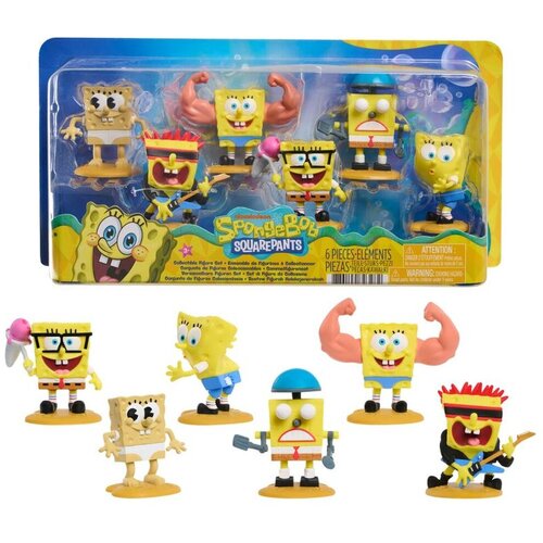 Just Play Set 5 figura Spužva Bob, 6,8 cm Slike