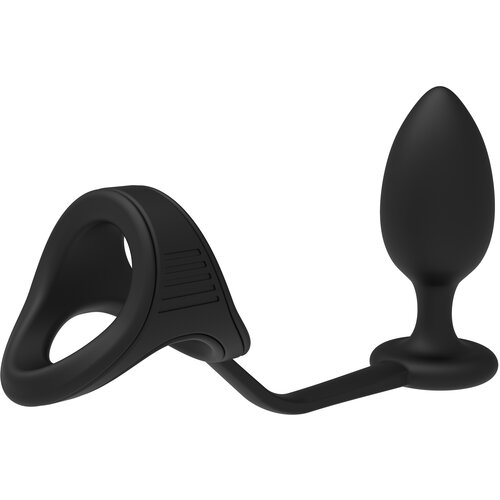 DREAMTOYS Ramrod Cockstrap with Anal Plug Black Cijene