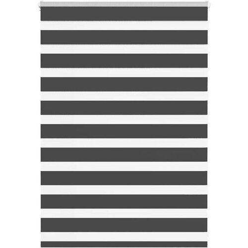 vidaXL Zavjesa zebra crna 95x100 cm širina tkanine 90,9 cm poliester Cene