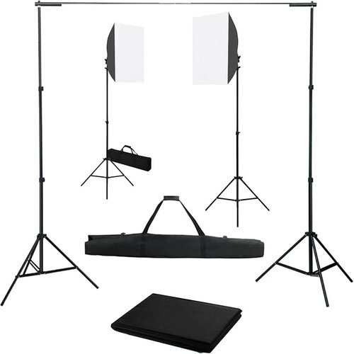  Komplet fotografske opreme sa svjetlima softbox i pozadinom Bijela 500 x 300 cm Slike