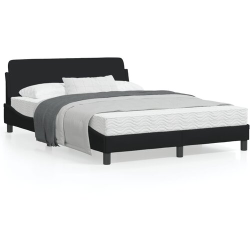 vidaXL Okvir za krevet s uzglavljem crni 140x190 cm od tkanine Cijene