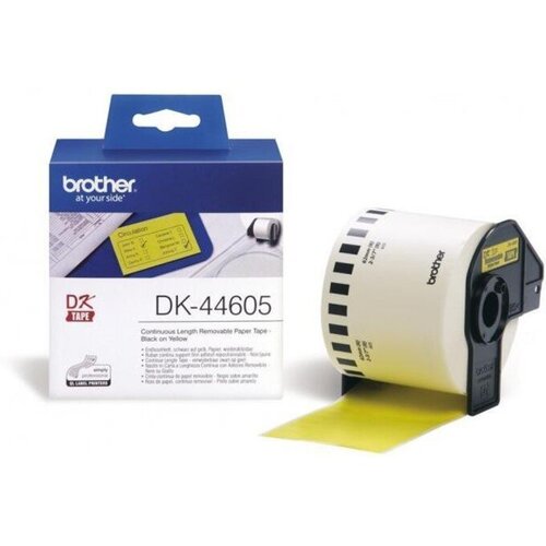 Brother Yellow removable pap tape 62mm ( DK44605 ) Cene