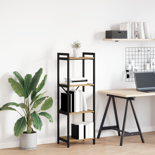 vidaXL Knjižna omara artisan hrast 40 x 30 x 118 cm Les in Jeklo Cene