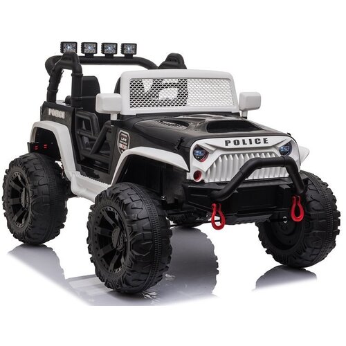  Auto na akumulator Jeep JC666 Brother Police - crno/bijeli Cene