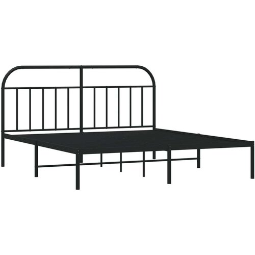 vidaXL Metalni okvir za krevet s uzglavljem crni 180x200 cm Cene