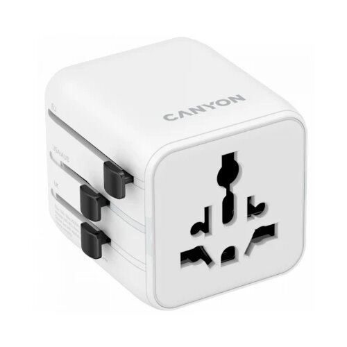 Canyon Travel Adapter OnTour One EU/UK/US/AUS White Cene