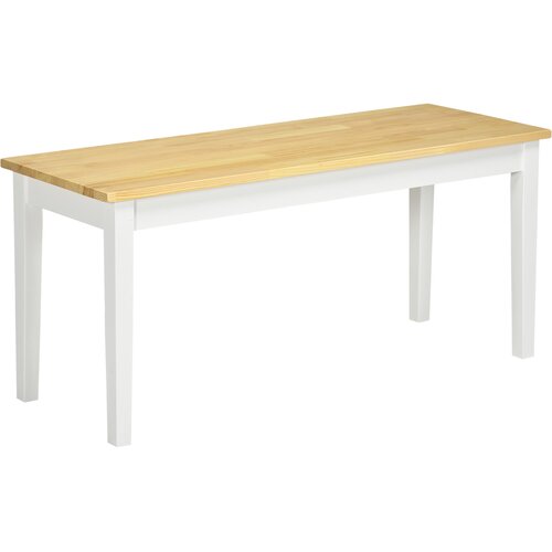 HOMCOM klop borovina 102D x 36&amp;Scaron; x 45V cm naravno+belo, (5000305705) Slike
