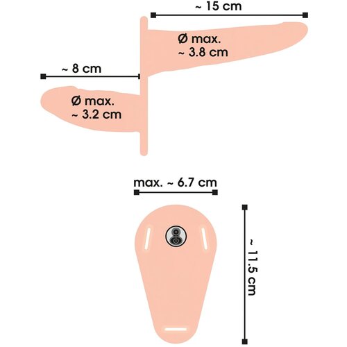 You2Toys strap-on sa dvostrukim vibracijskim dildom Slike