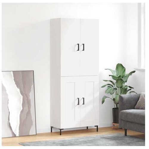 vidaXL Visoka komoda bijela 69 5x34x180 cm konstruirano drvo Cijene
