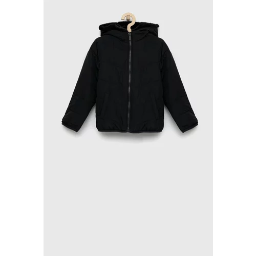 Abercrombie & Fitch Otroška dvostranska jakna črna barva