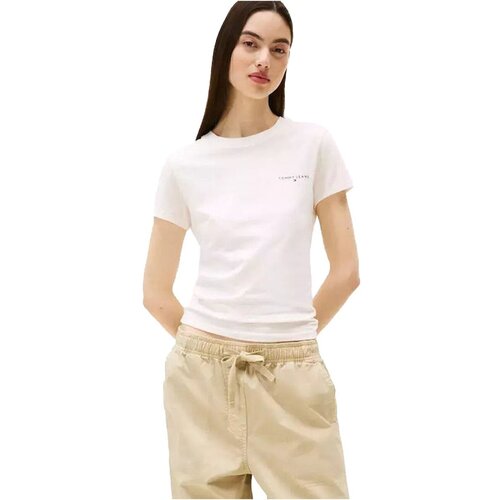 Tommy Jeans Majice &amp;amp; Polo majice DW0DW21164 Bela Slike