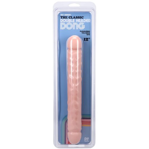 The Classics Dvojni dildo Jr. Veined Double Header – 30 cm, prozoren Cene