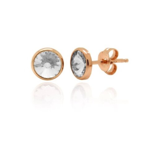 Victoria Cruz basic crystal rose gold mindjuše sa swarovski kristalom ( a3331-07st ) Cene