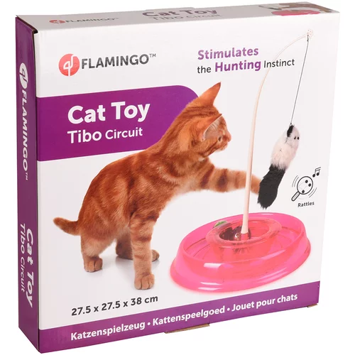 Flamingo igračka za mačke Tibo - 1 komad